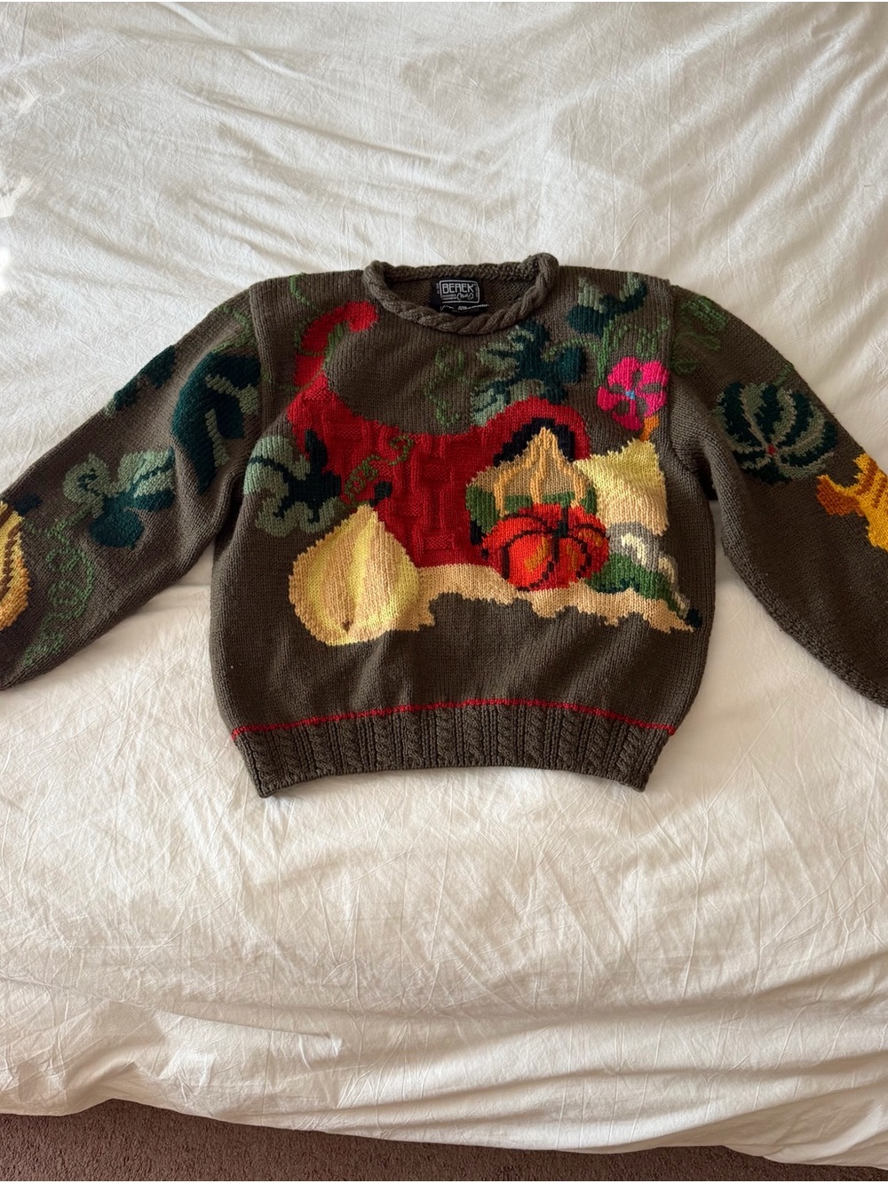Vintage Berek hand knitted cornucopia Sweater